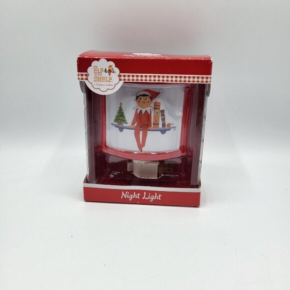 Elf on the Shelf Red Night Light Plug-In Rotary Shade Christmas Tradition‎ - Picture 1 of 6